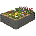 Outdoor Large Galvanized Steel Rectangle Vegetables flower garden raised bed